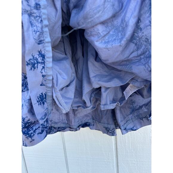 Tea Collection Dress, Blue Winter Scene, Holiday‎ Dress, Lined, Size 8 - Picture 9 of 10